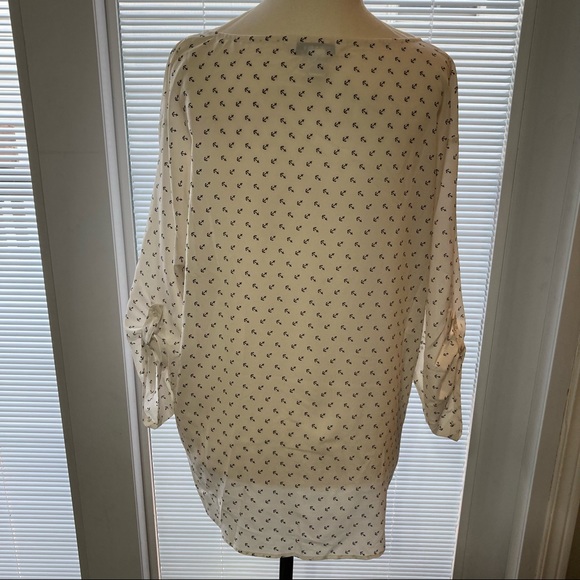 🌸5/$25🌸 
Old Navy Size L Blouse with Anchor Print - Picture 3 of 5